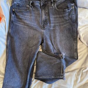 GAP Dark Gray Denim with Frayed Hem